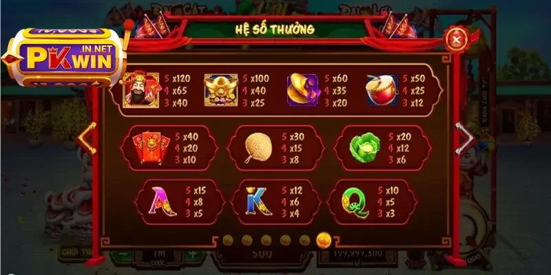 Quay hũ đổi thưởng phát lộc tại PKWIN